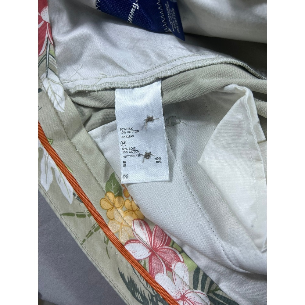 Tommy Bahama Men's Silk Cotton Boracay Flat Front Pants Khaki Beige 42x30 NWT - Picture 12 of 14
